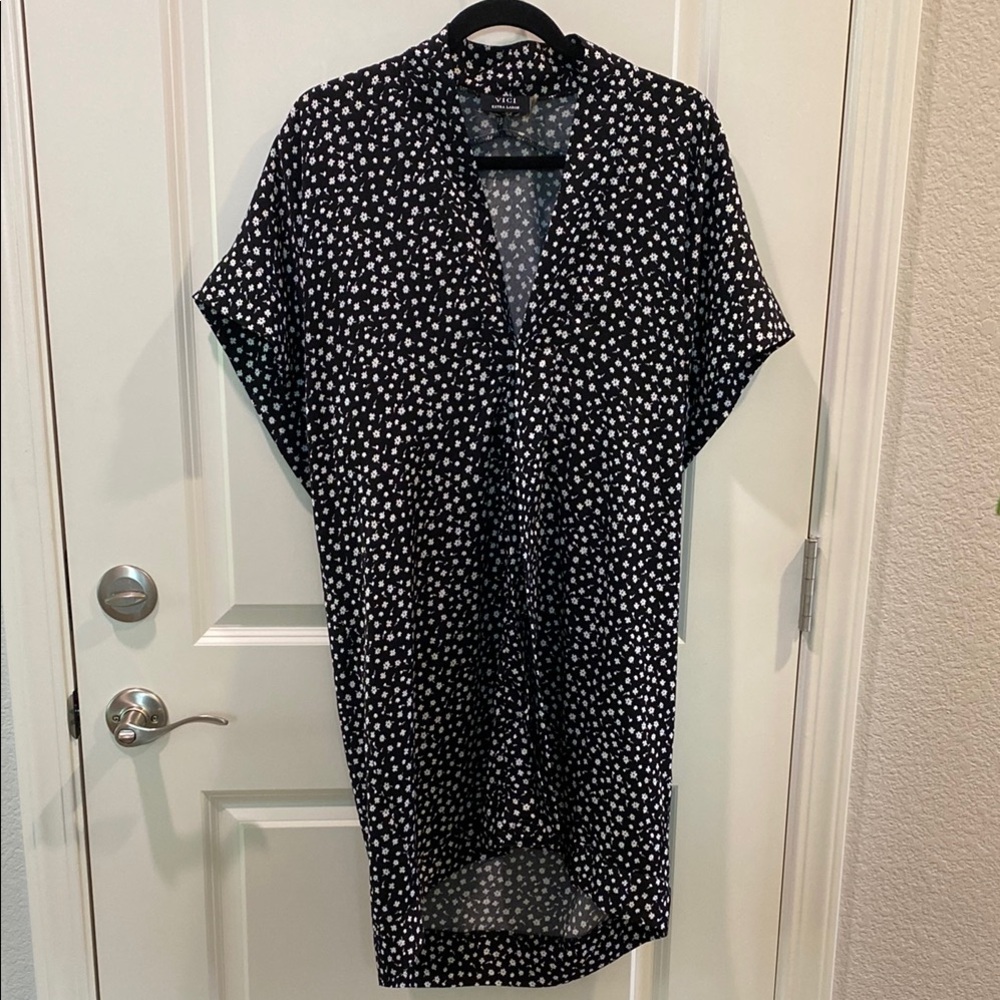 Vici Kimono Style Floral Midi Dress - Size XL